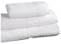 BAUMWOLLE HOTEL BADETUCH WEISS 500 GSM 100% BAUMWOLLE THERA PORTO 50X100 CM