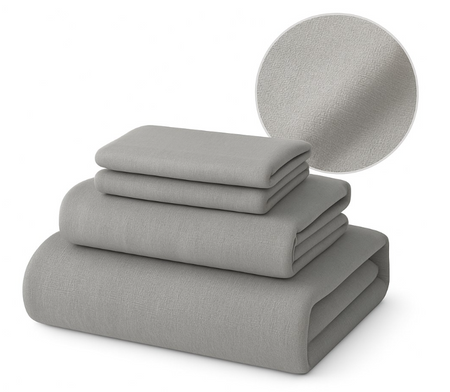 Poszwa MELOS grey, płótno / 100% CO 140X200