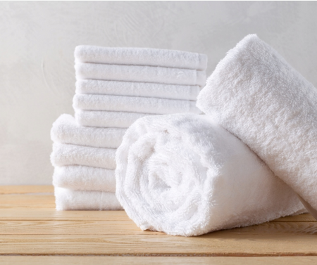 BAUMWOLLE HOTEL BADETUCH WEISS 500 GSM 100% BAUMWOLLE THERA PORTO 70X140 CM