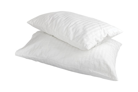 Federa per hotel in cotone robusto a righe bianche 40x40 cm