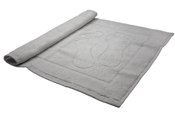 Fürdőszobai Szőnyeg "Lábnyom" Mintával / 650 gsm 50x70 Világosszürke