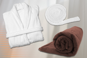 Set of SPA towel, bathrobe+belt, CORFU SPA&BATHROBE KAI