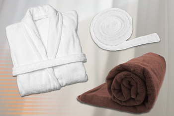 Set: SPA towel, bathrobe + belt, CORFU SPA&BATHROBE KAI