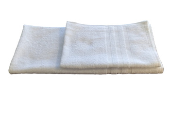 RĘCZNIK KĄPIELOWY BAWEŁNIANY 100% BAWEŁNA SPA 400 GSM BIAŁY PULA 100X150