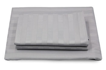 Biancheria da letto MARI GREY, righe 2cm / 100% CO 140x200