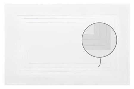 Tappetino da bagno per hotel bianco TRIPLE FRAME 3 FRAME 50x70 650 GSM