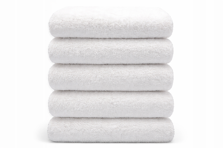 WEISSES HOTEL-BADETUCH Baumwolle FROTTE 450 GSM 70x140 CORFU