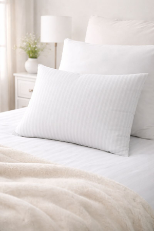 KAMI pillowcase, 0.5cm stripes / 50% CO, 50% PES 60X80