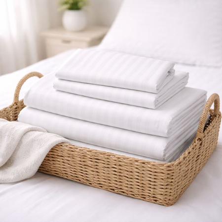 Biancheria da letto KAMI strisce 0,5 cm 50% CO/50% PES 160X200