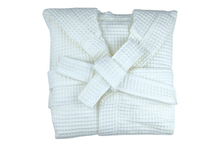ACCAPPATOIO HOTEL WAFFLE SPA COTONE SPESSO BIANCO ACCAPPATOIO KAI CON CINTURA S