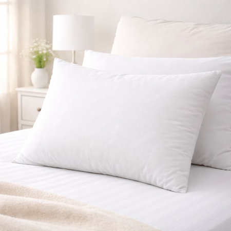 Pillowcase MELOS, pure white / 100% CO 60X80