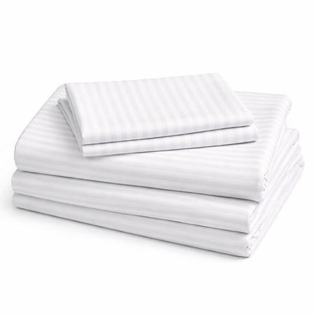 KAMI duvet cover, stripes 0.5cm, 50% CO / 50% PES 140x200