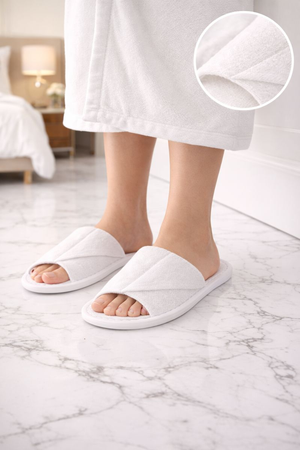 Nonwoven slippers open toe