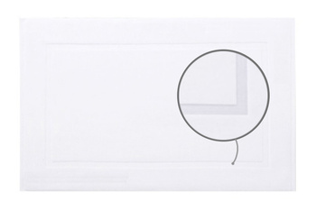 Tappetino da bagno per hotel BIANCO A TELAIO UNICO 50x70 650 GSM