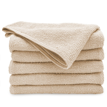 KOMPLET 5X TEXEL ręcznik 100% CO, 500G KREMOWY TEXEL 70x140