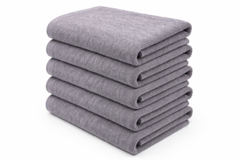 KOMPLET 5X RĘCZNIK PREMIUM SPA FROTTE duży JASNY SZARY 500 GSM KĄPIELOWY THERA 901 SPA 100X150 HOTELOWY